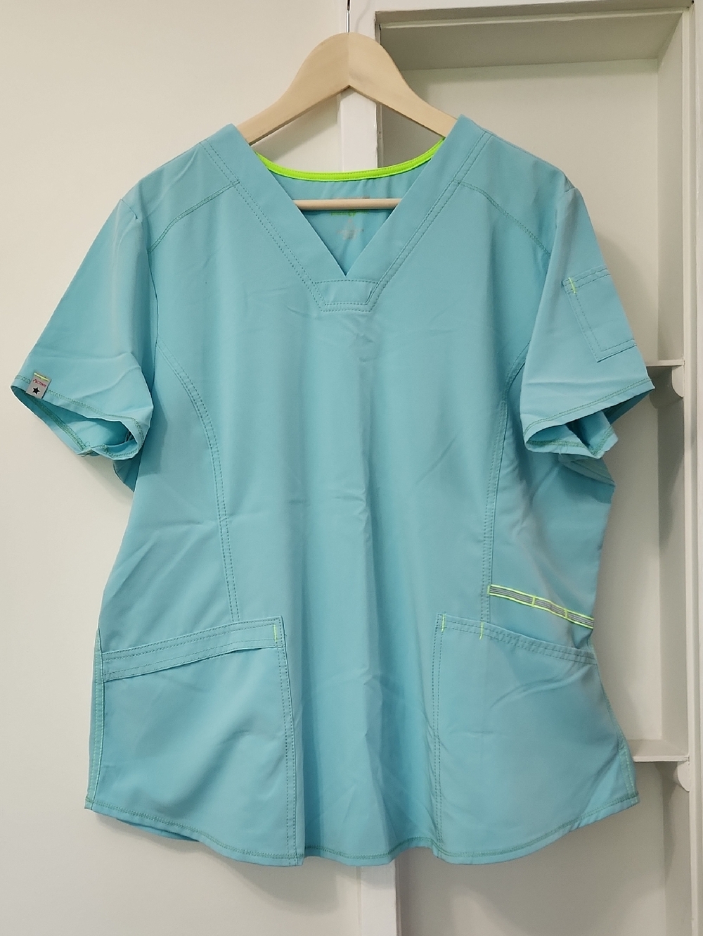 Scrubstar Women’s V-Neck Medical Scrub Top Seafoam XL
